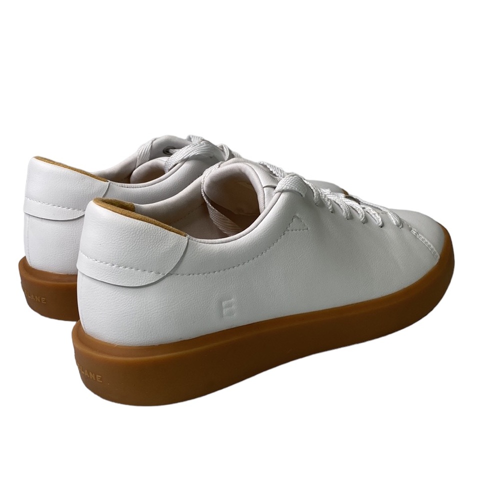 Everlane The ReLeather Tennis Shoe Gum Sole Lace Up Sneakers Leather Retro - Picture 3 of 14